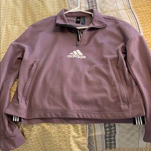 A purple adidas pullover!